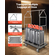 VEVOR Hotel Luggage Cart 800 LBS Brushed Stainless Steel Finish Bellman&#039;s Cart