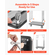 VEVOR Hotel Luggage Cart 800 LBS Brushed Stainless Steel Finish Bellman&#039;s Cart
