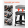 VEVOR Mechanic Stool Rolling Seat Workshop 300 lbs Load with Wheels & Tool Tray
