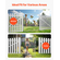 VEVOR Chain Link Fence Gate Fit 3 ft x 4 ft Garden Fence Gate Posts Δεν περιλαμβάνονται