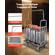 VEVOR Hotel Luggage Cart 1200 LBS Brushed Stainless Steel Finish Cart Bellman&#039;s