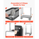 VEVOR Hotel Luggage Cart 1200 LBS Brushed Stainless Steel Finish Cart Bellman&#039;s