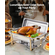 VEVOR 8 Qt 4 Pack Ορθογώνιο σετ μπουφέ για πιάτα πλήρους μεγέθους από ανοξείδωτο χάλυβα