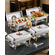 VEVOR 8 Qt 4 Pack Ορθογώνιο σετ μπουφέ για πιάτα πλήρους μεγέθους από ανοξείδωτο χάλυβα