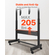 Βάση τηλεόρασης VEVOR Rolling TV Cart για φορητή τηλεόραση, χωρητικότητα έως 90 κιλά για τηλεοράσεις 55-100 ιντσών