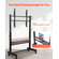Βάση τηλεόρασης VEVOR Rolling TV Cart για φορητή τηλεόραση, χωρητικότητα έως 90 κιλά για τηλεοράσεις 55-100 ιντσών