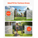 VEVOR Chain Link Fence Gate Fit 2,2-6 ft x 6 ft Garden Gate Posts Δεν περιλαμβάνονται