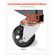 Βάση κινητήρα VEVOR 750LBS/340KG Motor Hoist Dolly με 4-Caster Heavy-Duty Steel