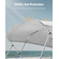 VEVOR 4 Μπλούζες Μπιμίνι Boat Bow 96"Lx(97"-103")W Ανταλλακτικό επάνω μέρος τέντας ανοιχτό γκρι