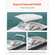 VEVOR 4 Μπλούζες Μπιμίνι Boat Bow 96"Lx(97"-103")W Ανταλλακτικό επάνω μέρος τέντας ανοιχτό γκρι