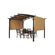 VEVOR 10x10 ft Outdoor Retractable Pergola with Canopy Toxed Top Metal Pergola