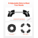 VEVOR Κάδος απορριμμάτων Dolly with Wheels 15-22,8 σε ρυθμιζόμενο στρογγυλό έπιπλο Dolly