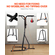 VEVOR 2 σε 1 Πλαίσιο βαρέως τύπου τσάντα του μποξ Boxing Punching Fitness Stand Steel