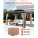 VEVOR Κουρτίνα Κιόσκι Privacy 10&#039; x 10&#039; x 6,7&#039; Αδιάβροχες Κουρτίνες Κιόσκι Χακί
