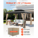 VEVOR Κουρτίνα Κιόσκι Privacy 12&#039; x 10&#039; x 7&#039; Αδιάβροχες Κουρτίνες Κιόσκι Χακί