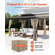 VEVOR Κουρτίνα Κιόσκι Privacy 12&#039; x 10&#039; x 7,3&#039; Αδιάβροχες Κουρτίνες Κιόσκι Χακί
