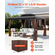 VEVOR Gazebo Privacy Curtain 12&#039; x 12&#039; x 6,9&#039; Αδιάβροχες κουρτίνες κιόσκι καφέ