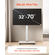 Βάση τηλεόρασης VEVOR Rolling TV Cart για φορητή τηλεόραση, χωρητικότητα έως 45 κιλά για οθόνες 32-70 ιντσών