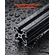 VEVOR 4PCS 23,6 in (600 mm) T Slot 4040 Aluminium Extrusion Anodized Linear Rail