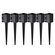 VEVOR Fence Post Anchor Ground Spike, 6 πακέτο 24 x 4 x 4 ίντσες εξωτερική διάμετρος (εσωτερική διάμετρος 3,5 x 3,5 ίντσες), μεταλλική μαύρη σκόνη με επίστρωση πάσσαλου, για κιγκλίδωμα κήπου κατάστρωμα γραμματοκιβωτίου