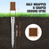 VEVOR No Dig Ground Anchor, 4 Pack 3,94 x 2,76 x 27,56 in DIY Screw in Post Stake, Περιλαμβάνει 6 Lag Bots & μια ράβδο, βαρέως τύπου ατσάλινη βάση στήριξης, ιδανική για στύλους γραμματοκιβωτίου και στύλους φράχτη