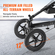 VEVOR Folding Knee Scooter, Αλουμινένιο Steerable Knee Walker με ρυθμιζόμενο ύψος τιμόνι & επιγονατίδα, τροχοί παντός εδάφους 12", Διπλά φρένα, Scooter ανάκτησης ποδιών για τραυματισμούς στον αστράγαλο, 350LBS