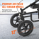 VEVOR Folding Knee Scooter, Carbon Steel Steerable Knee Walker με ρυθμιζόμενο ύψος τιμόνι & γόνατο, τροχός 12" παντός εδάφους, διπλά φρένα, σκούτερ ανάκτησης ποδιών για τραυματισμένο ποδοκνημικό γόνατο, 350LBS