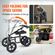 VEVOR Folding Knee Scooter, Carbon Steel Steerable Knee Walker με ρυθμιζόμενο ύψος τιμόνι & γόνατο, τροχός 12" παντός εδάφους, διπλά φρένα, σκούτερ ανάκτησης ποδιών για τραυματισμένο ποδοκνημικό γόνατο, 350LBS