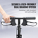 VEVOR Folding Knee Scooter, Carbon Steerable Knee Walker με ρυθμιζόμενο ύψος τιμόνι & επιγονατίδα, συμπαγείς τροχούς παντός εδάφους, διπλά φρένα, σκούτερ ανάκτησης ποδιών για τραυματισμούς στον αστράγαλο