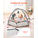 VEVOR Baby Play Gym Mat Tummy Time Activity Mat με 6 Sensory Toy 41,7" x 41,7