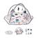 VEVOR Baby Play Gym Mat Tummy Time Activity Mat με 6 Sensory Toy 41,7" x 41,7