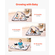 VEVOR Baby Play Gym Mat Tummy Time Activity Mat με 6 Sensory Toy 34,4" x 34,4