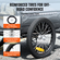 VEVOR Bike Cargo Trailer, χωρητικότητα 72,5 kg, βαρέως τύπου καρότσι ποδηλάτου, αναδιπλούμενη συμπαγής αποθήκευση & γρήγορη απελευθέρωση με γενικό κοτσαδόρο, τροχοί 40,6 cm, ασφαλείς ανακλαστήρες, χωράει σε τροχούς ποδηλάτου 558,8-711,2 mm