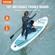 VEVOR Φουσκωτό Stand Up Paddle Board, 11&#039; x 33" x 6" Wide SUP Paddleboard, με αξεσουάρ σανίδας, αντλία, κουπί, πτερύγιο, τσάντα τηλεφώνου, σακίδιο πλάτης, λουρί αστραγάλου, κιτ επισκευής, αντιολισθητικό κατάστρωμα για νέους και ενήλικες