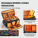 Τσάντα VEVOR DJ Cable File Bag, 1200D Oxford Fabric, DJ Gig Bag με 9 αποσπώμενο διαχωριστικό 4,92 ft Επενδυμένο ιμάντα ώμου Πλαστικό κάτω μέρος, 23,6 x 11,8 x 12,7 σε DJ Wire bag για DJ Gear Musical Accessories