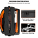 VEVOR Padded DJ Mixer Gig Bag, 1200D Oxford Fabric, DJ Gear Carry Bag with Storage Pocket 4,92 ft αφαιρούμενος ιμάντας ώμου 0,39 in Padding, 19,29 x 8,66 x 15,34 σε Storage Case για DJ