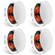 VEVOR 4PCs 8 in ηχεία οροφής 100W χωνευτή βάση οροφής & ηχεία στον τοίχο
