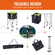 VEVOR Tennis Ball Hopper Καλάθι διδασκαλίας τένις καλάθι με ρόδες 180 μπάλες