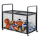 VEVOR Rolling Sports Ball Storage Cart, Κλουβί μπάσκετ που κλειδώνει με διπλά καπάκια, Organizer θήκη αθλητικού εξοπλισμού για εσωτερικούς χώρους, χαλύβδινη σχάρα αποθήκευσης για γκαράζ, παιδότοπο, γυμναστήριο και σχολεία