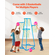 VEVOR Kids Basketball Hoop 4-Hoop Φορητή βάση μπάσκετ με ρυθμιζόμενο ύψος