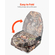 VEVOR Boat Seat High Backrest Πτυσσόμενο Κάθισμα Σκάφους Σφουγγάρι Καμουφλάζ