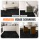 VEVOR 12" x 12" Αυτοκόλλητα πλακάκια δαπέδου βινυλίου 50 τμχ Μαύρο μάρμαρο πάχους 1,5 mm