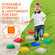 VEVOR Kids Balance Steping Stones Γήπεδο αισθητηριακών εμποδίων 10 ΤΕΜ. Εσωτερικός εξωτερικός χώρος