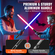 VEVOR Lightsaber 12 RGB Χρώματα 38" Σίγαση ήχου Επαναφορτιζόμενη Dueling Light Saber