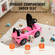 VEVOR Ride On Car Boys Girls Push Along Καρότσι για νήπιο 1-3 ετών Ροζ