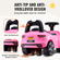 VEVOR Ride On Car Boys Girls Push Along Καρότσι για νήπιο 1-3 ετών Ροζ