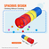 VEVOR Kids Play Tunnel Tent για νήπια, Πολύχρωμο Pop Up Crawl Tunnel Toy για μωρό ή κατοικίδιο, Πτυσσόμενο δώρο για αγόρι και κορίτσι Play Tunnel Indoor and Outdoor παιχνίδι Κόκκινο/Κίτρινο/Μπλε Πολύχρωμο