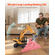 VEVOR Remote Control Excavator Toy 15 Channel 1:14 Scale RC Excavator Digger