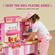 VEVOR Kitchen Playset Kids Pretend Cooking Play Toy 74 Piece Αξεσουάρ Ροζ