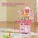 VEVOR Kitchen Playset Kids Pretend Cooking Play Toy 48 Piece Αξεσουάρ Ροζ